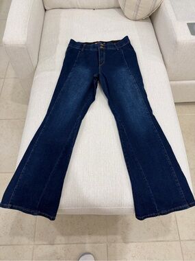 Dark Blue Flared Jeans